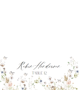D028 Place Card Folded: D028 Place Card