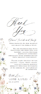 D028 Napkin Thank You Note B: D028 Wedding Bundle