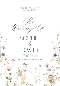 D028 Welcome Sign Vertical A1: D028 Wedding Signage Bundle