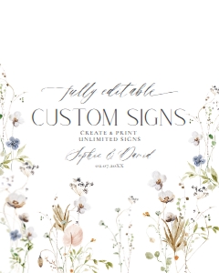 D028 Custom Sign 8x10: D028 Custom Sign