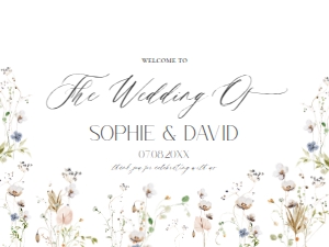 D028 Welcome Sign design preview