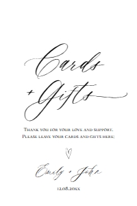 E018 Cards and Gifts 4x6: E018 Reception Signs Bundle