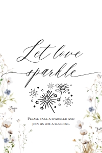 E061 Let Love Sparkle 4x6: E061 Reception Signs Bundle