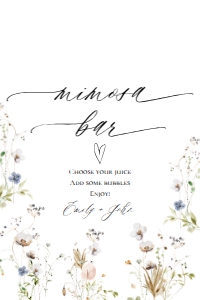 E061 Mimosa Bar 4x6: E061 Reception Signs Bundle