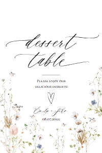 E061 Dessert Table 4x6: E061 Reception Signs Bundle