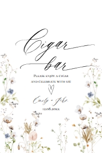 E061 Cigar Bar 4x6: E061 Reception Signs Bundle