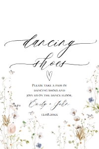 E061 Dancing Shoes 4x6: E061 Reception Signs Bundle