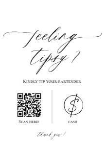 E018 Feeling Tipsy 5x7: E018 Reception Signs Bundle