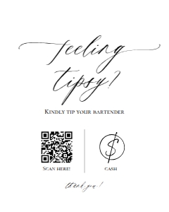 E018 Feeling Tipsy 8x10: E018 Reception Signs Bundle