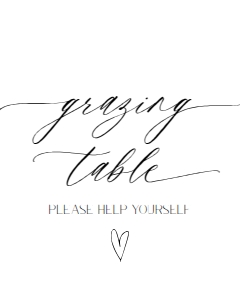 E018 Grazing Table 8x10: E018 Reception Signs Bundle