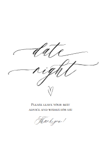 E018 Date Night 4x6: E018 Reception Signs Bundle