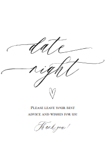E018 Date Night 5x7: E018 Reception Signs Bundle