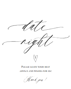 E018 Date Night 8x10: E018 Reception Signs Bundle
