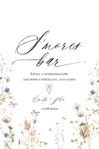 E061 S’mores Bar 4x6: E061 Reception Signs Bundle