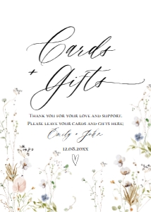 E061 Cards and Gifts 5x7: E061 Reception Signs Bundle