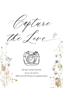 E061 Capture The Love 5x7: E061 Reception Signs Bundle