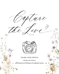 E061 Capture The Love 8x10: E061 Reception Signs Bundle