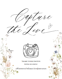 E061 Capture The Love 11x14: E061 Reception Signs Bundle