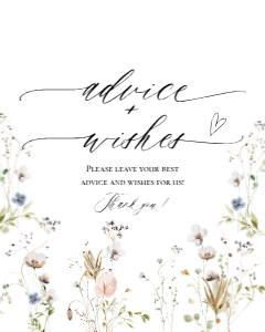 E061 Advice and Wishes 8x10: E061 Reception Signs Bundle