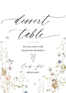 E061 Dessert Table 5x7: E061 Reception Signs Bundle