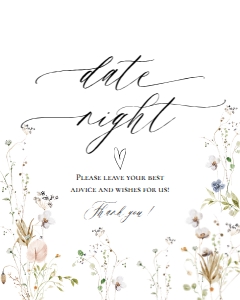 E061 Date Night 8x10: E061 Reception Signs Bundle