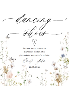 E061 Dancing Shoes 8x10: E061 Reception Signs Bundle