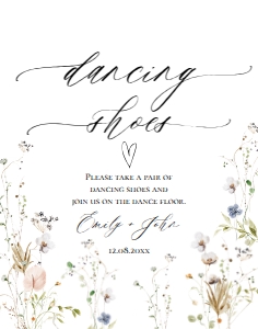E061 Dancing Shoes 11x14: E061 Reception Signs Bundle
