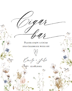 E061 Cigar Bar 11x14: E061 Reception Signs Bundle