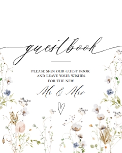 E061 Guestbook Sign 8x10: E061 Reception Signs Bundle