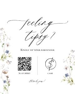E061 Feeling Tipsy 8x10: E061 Reception Signs Bundle