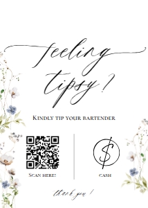 E061 Feeling Tipsy 5x7: E061 Reception Signs Bundle