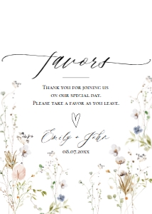 E061 Favors 5x7: E061 Reception Signs Bundle