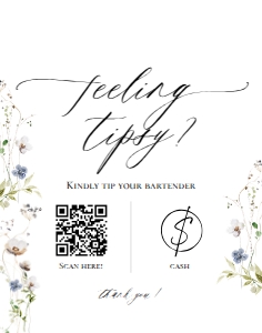E061 Feeling Tipsy 11x14: E061 Reception Signs Bundle
