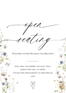 E061 Open Seating 5x7: E061 Reception Signs Bundle