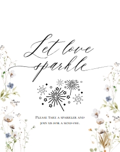 E061 Let Love Sparkle 11x14: E061 Reception Signs Bundle