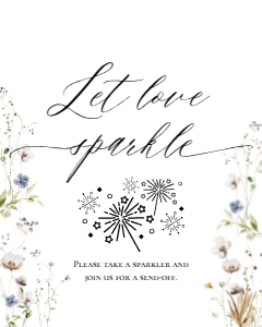 E061 Let Love Sparkle 8x10: E061 Reception Signs Bundle