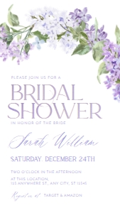 B001 Bridal Shower Evite 1080x1920: B001 Bridal Shower Evite