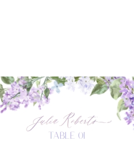 B001 Place Card Folded 3.5x2: B001E Menu