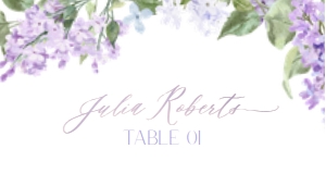B001 Place Card Flat 3.5x2: B001E Menu