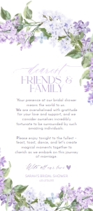 B001 Thank You Napkin Note 4x9: B001E Menu