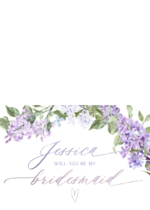 B001 Bridesmaid Proposal Card Folded 5x3.5: B001 Bridesmaid Info Card