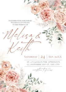 E064 Wedding Invite Front: E064 Wedding Suite