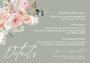 E064 Detail Card Horizontal 5x3.5: E064 Wedding Suite