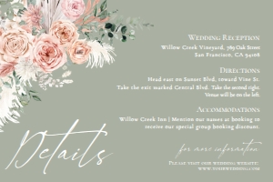 E064 Detail Card Horizontal 6x4: E064 Wedding Suite