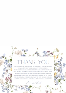 B017 Thank You Card Folded: B017 Bridal Shower Bundle