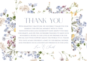 B017 Thank You Card Flat: B017 Bridal Shower Bundle