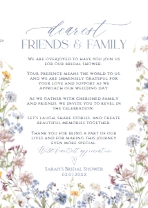 B017 Thank You Napkin Note 5x7: B017 Bridal Shower Bundle
