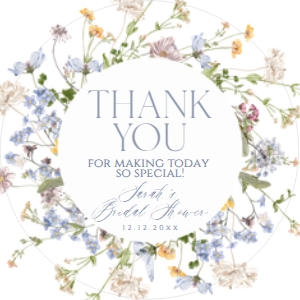 B017 Favor Tag Circle/Square: B017 Bridal Shower Bundle
