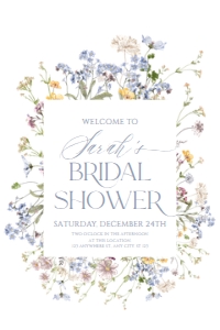 B017 Welcome Sign Vertical 24x36: B017 Bridal Shower Bundle