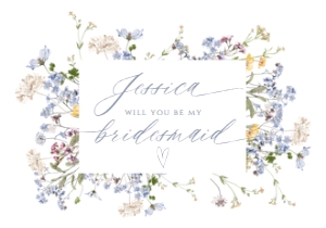 B017 Bridesmaid Proposal Card 5x3.5: B017 Bridal Shower Bundle